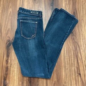 vintage express dark was bootcut jeans